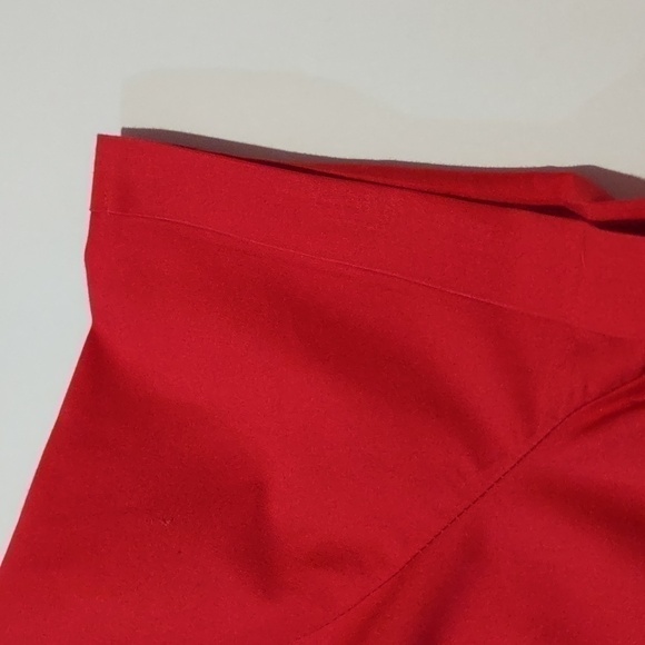 New York & Company Red Button Up Blouse - Picture 7 of 9